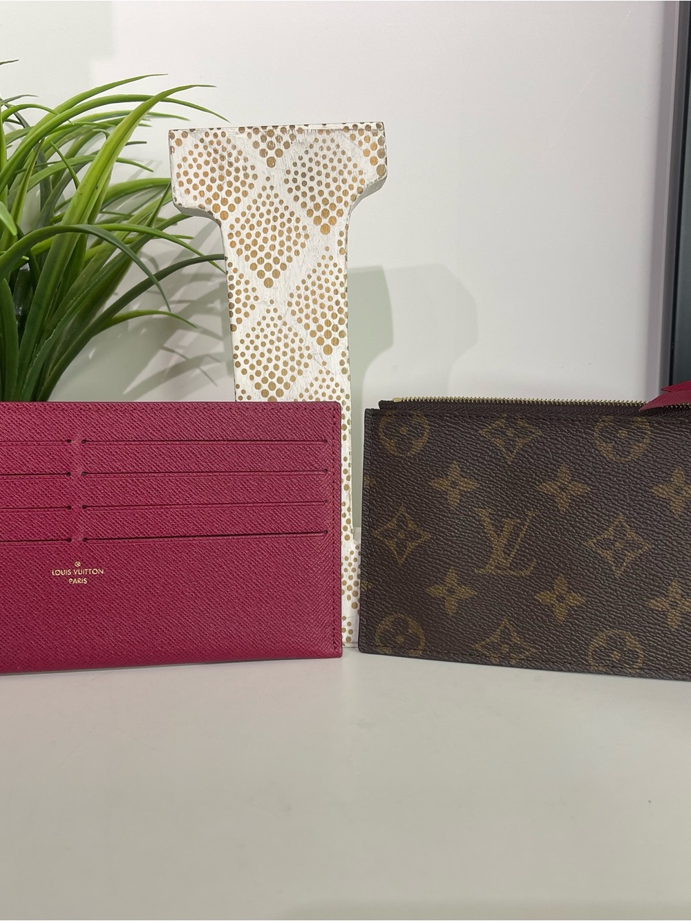 Louis Vuitton Brown Monogram Felicie Pouchette w/ Gold Chain - Picture 7 of 7